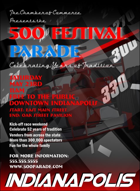 Indianapolis Invitation Product Front