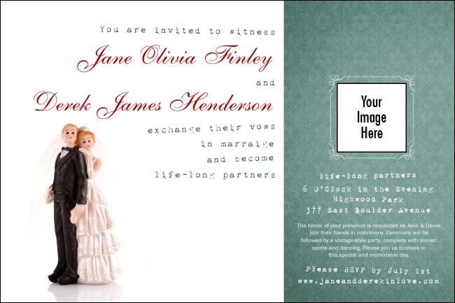 Vintage Bride and Groom Poster Product Front