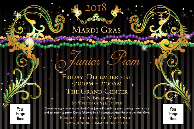 Mardi Gras Beads Poster Product Front