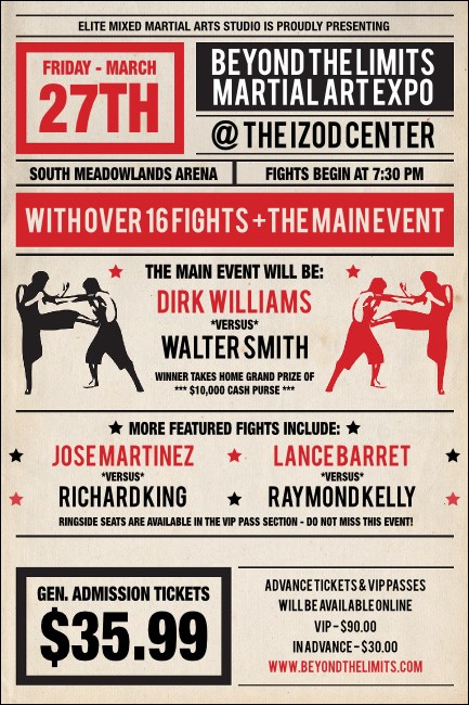 MMA Old School Poster Product Front