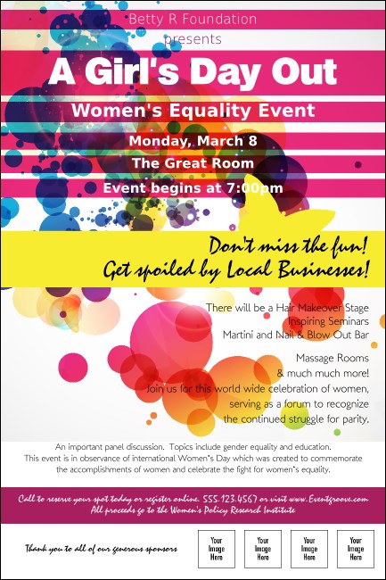 Women's Expo Abstract Poster Product Front