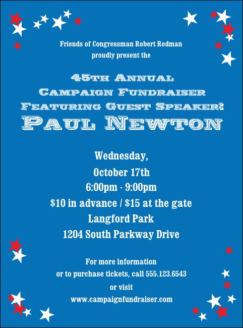 Red, White and Blue Stars Flyer 002