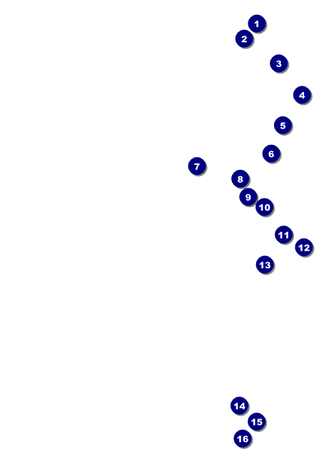 West Virginia Postcard Front Field Markers