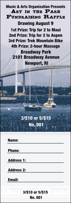 Rhode Island Raffle Ticket
