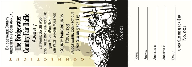 Connecticut Raffle Ticket Product Front