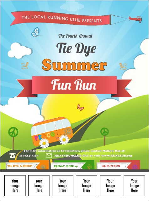 Hippie Logo Flyer Product Front