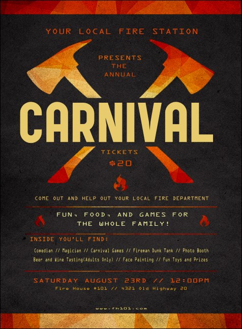 Fire Department Invitation Product Front