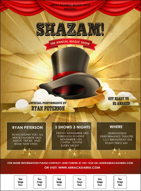 Magic Show Logo Flyer Product Front