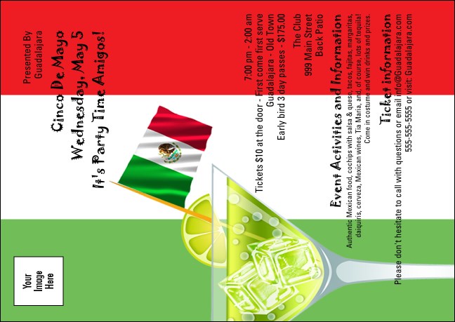 South of the Border Club Flyer Product Front