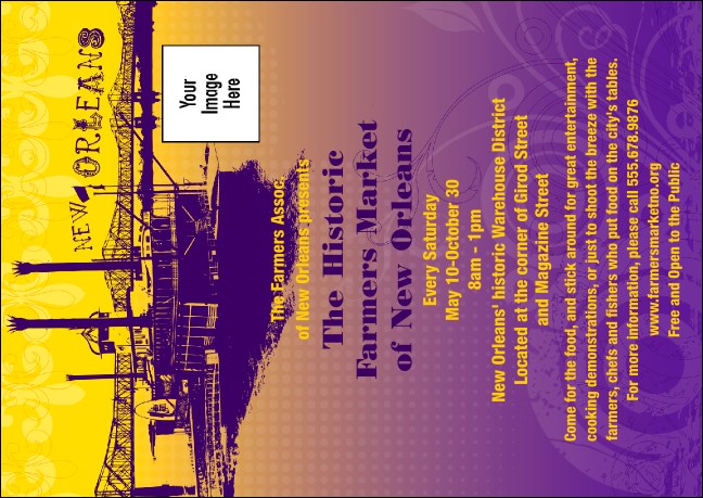 New Orleans Club Flyer Product Front