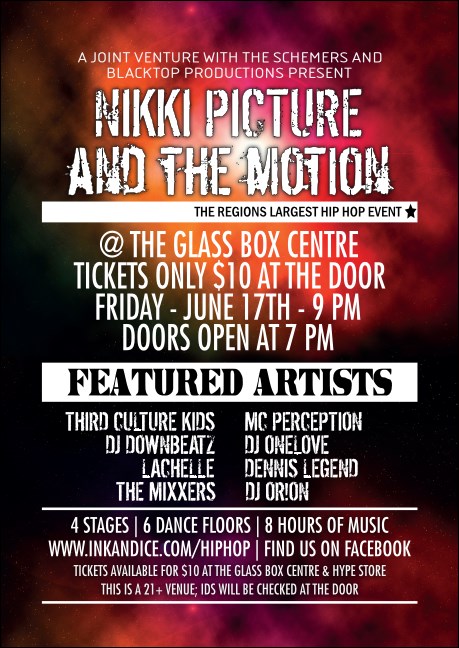 Galaxy Hip Hop Club Flyer