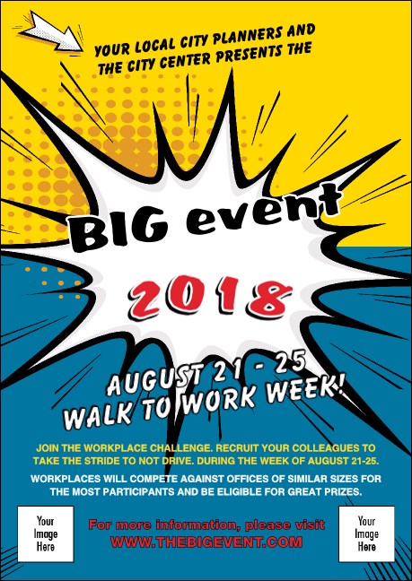 Retro Comic Book Club Flyer