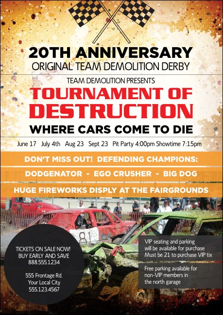 Crash Zone Club Flyer